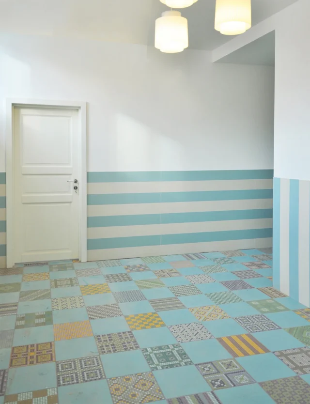 Architettura d'interni con mosaico, dettaglio 2, Dusciana Bravura