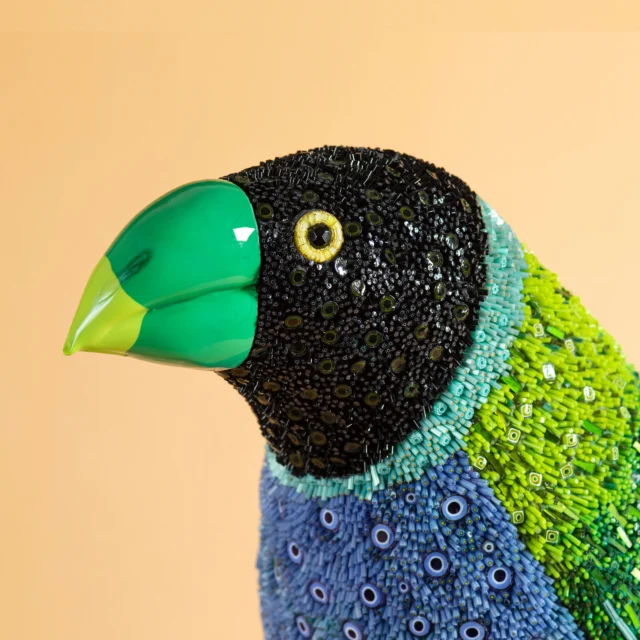 Diamond Gould, scultura in mosaico, vista laterale, Dusciana Bravura